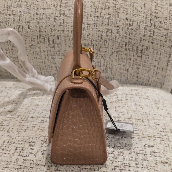 Balenciaga Tan Croc-Embossed Mini Bag - Picture 16 of 16